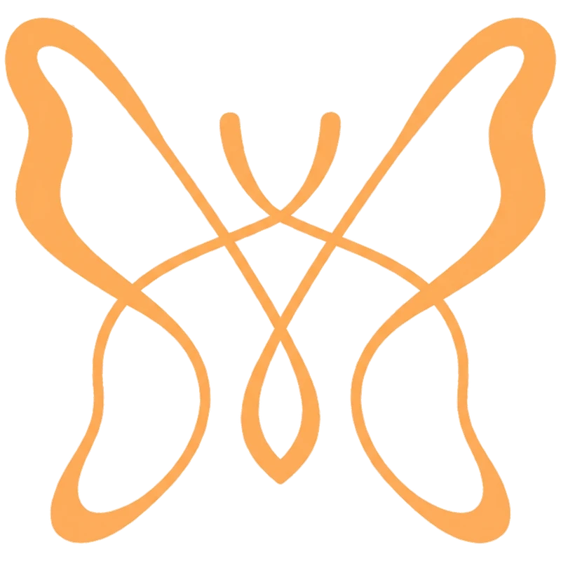 Monarch butterfly brand icon